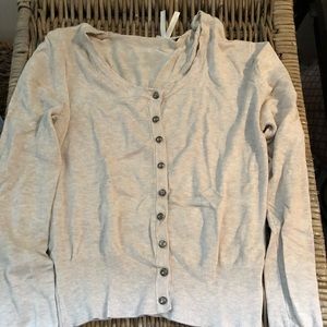 Short beige cardigan